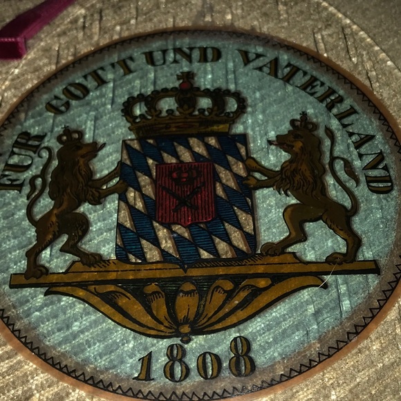 Vintage German Stained Glass Decor See Pics Info! - Picture 4 of 8